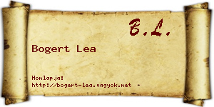 Bogert Lea névjegykártya